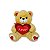 Urso de Pelúcia Com Coração Amor Fizzy Toys FE7294 Caramelo Oliver - Imagem 1
