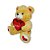 Urso de Pelúcia Com Coração Amor Fizzy Toys FE7294 Caramelo Oliver - Imagem 3