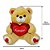 Urso de Pelúcia Com Coração Amor Fizzy Toys FE7294 Caramelo Oliver - Imagem 4