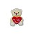 Urso de Pelúcia Com Coração Eu Te Amo Fizzy Toys FC2789 Creme Milo - Imagem 1