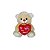 Urso de Pelúcia Com Coração Eu Te Amo Fizzy Toys FC2789 Cappuccino Archie - Imagem 1