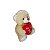 Urso de Pelúcia Com Coração Eu Te Amo Fizzy Toys FC2789 Cappuccino Archie - Imagem 2