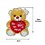 Urso de Pelúcia Caramelo Sadie com Coração Eu Te Amo Fizzy Toys Macio e Perfeito para Presentear - Imagem 4