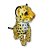 Onça Pintada de Pelúcia Fizzy Toys Macia e Fofa para Presentear ou Decorar com Estilo - Imagem 3