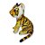 Tigre de Pelúcia Fizzy Toys Fofo e Macio para Presentear, Brincar ou Decorar com Estilo - Imagem 3