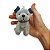 Chaveiro Cachorrinho Bart Cinza de Pelúcia – Fofo, Macio e Perfeito para Bolsas, Mochilas ou Presentes! - Imagem 1