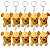 Kit 6 Cachorrinhos Chaveiro Beethoven Marrom – Pelúcia Fofinha para Presentes, Brindes ou Decoração! - Imagem 1