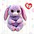 Bicho de Pelúcia Ty Beanie Bellies Hyacinth 47354 – Coelhinha Fofa da Toyng para Abraçar e Colecionar! - Imagem 4