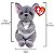 Bicho de Pelúcia Ty Beanie Bellies Wilfred – Cachorrinho Cinza Fofo da Toyng com Olhos Brilhantes! - Imagem 4