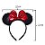 Tiara da Minnie com Lacinho Vermelho Cintilante Taimes Acessório Infantil Encantador para Fantasias e Festas - Imagem 6