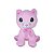 Gato de Pelúcia Rosa Fizzy Toys Sassy Macio e Antialérgico para Crianças, Presente Criativo e Decoração Fofa - Imagem 1