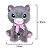 Gato de Pelúcia Fizzy Toys FC2824 Cinza Misty - Imagem 5