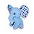 Elefante de Pelúcia Azul Bebê Fizzy Toys Tusk em Tecido Plush Macio para Crianças, Presente e Decoração - Imagem 3