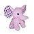 Elefante de Pelúcia Rosa Bebê Fizzy Toys Nelly em Tecido Plush Macio para Crianças, Presente e Decoração - Imagem 2