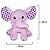 Elefante de Pelúcia Rosa Bebê Fizzy Toys Nelly em Tecido Plush Macio para Crianças, Presente e Decoração - Imagem 5