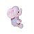 Elefante de Pelúcia Rosa com Macacão Fizzy Toys Ellie Macia e Fofa para Crianças, Presente e Decoração - Imagem 4
