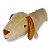 Cachorro Salsicha de Pelúcia Plush Dachshund Marrom Claro Fizzy Toys Duke Macio e Fofo para Crianças e Presente - Imagem 3