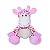 Girafa de Pelúcia Rosa Plush Fizzy Toys Olivia Macia e Antialérgica para Crianças, Presente e Decoração - Imagem 1