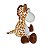 Girafa de Pelúcia Marrom Plush Fizzy Toys Theo Macia e Antialérgica para Crianças, Presente e Decoração - Imagem 4