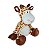 Girafa de Pelúcia Marrom Plush Fizzy Toys Theo Macia e Antialérgica para Crianças, Presente e Decoração - Imagem 2