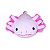 Axolote de Pelúcia Rosa Fizzy Toys Axie Macio e Antialérgico para Crianças, Decoração ou Presente Fofo - Imagem 2