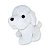 Cachorro de Pelúcia Branco Fofy Toys Super Fofo e Macio para Presentear ou Decorar Ambientes - Imagem 2