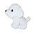 Cachorro de Pelúcia Branco Fofy Toys Super Fofo e Macio para Presentear ou Decorar Ambientes - Imagem 4