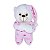 Urso de Pelúcia Rosa Grande Fofy Toys Que Reza o Pai Nosso Fofo e Delicado para Presentear - Imagem 3