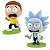 Kit 2 Bonecos Colecionáveis Fandom Box Rick and Morty - Imagem 2