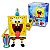 Boneco Colecionável Fandom Box Classic Bob Esponja Com Gary 3508 Edição Especial 25 Anos - Imagem 1