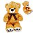 Urso de Pelúcia Grande Cor Caramelo Maple Fizzy Toys Macio e Fofo para Presentear ou Decorar - Imagem 1