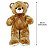 Urso de Pelúcia Grande Fizzy Toys Cor Chocolate Mokko - Imagem 7