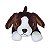Cachorro de Pelúcia Deitado Fizzy Toys Marrom Escuro Zuri - Imagem 3