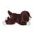 Cachorro de Pelúcia Deitado Fizzy Toys Marrom Escuro Zuri - Imagem 5