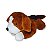 Cachorro de Pelúcia Deitado Marrom Caramelo Kai Fizzy Toys Macio e Fofo para Presentear - Imagem 4