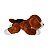 Cachorro de Pelúcia Deitado Marrom Caramelo Kai Fizzy Toys Macio e Fofo para Presentear - Imagem 5
