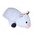 Vaca de Pelúcia Fizzy Toys Formato Almofada Plush Branco - Imagem 2