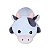 Vaca de Pelúcia Fizzy Toys Formato Almofada Plush Branco - Imagem 3