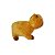 Capivara de Pelúcia Plush Fizzy Toys Marrom Capitu - Imagem 5