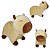 Capivara de Pelúcia Plush Fizzy Toys Bege Capilú - Imagem 1