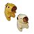6 Capivaras de Pelúcia Com Chaveiro Fizzy Toys Misto - Imagem 3