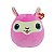 Bicho de Pelúcia Squishy Beanies Ty Toyng Lhama Rosa Lana - Imagem 1