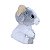 Bode de Pelúcia Cinza e Branco Felício S2 Toys Macio e Fofo com Selo Inmetro para Presentear - Imagem 4