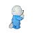 Ursinho de Pelúcia Com Pijama e Gorro Azul que Reza a Oração Pai Nosso - Imagem 3
