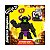 Boneco Elástico Goo Jit Zu Stretch Strikers Que Estica 3x o Tamanho e Volta ao Normal Black Knight - Imagem 5