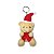 Chaveiro de Pelúcia Ursinho Natal para Decoração e Presente - Material Macio e Detalhes Festivos - Imagem 1