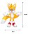 Boneco Tails Articulável 11cm - Personagem do Filme Sonic 3 para Brincar e Colecionar - Imagem 3
