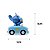 Boneco Stitch Veículo de Fricção Divirta-se com o Alien Mais Fofo Carrinho Verde - Imagem 4