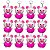 12 Pelúcias Porquinho Pequeno - Design Encantador, Macio e com Corrente Resistente para Diversos Usos Pinky - Imagem 1
