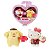 Kit 2 Figuras Hello Kitty & Pompompurin – Edição Romântica, Presente Perfeito para Fãs Sanrio - Imagem 1